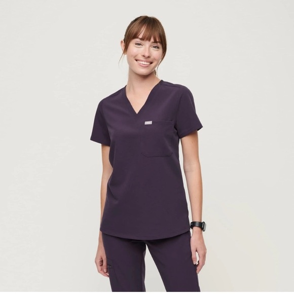 Figs Tops - Figs Purple Shadow Catarina One-Pocket Scrub Top LIMITED EDITION COLOR XLarge